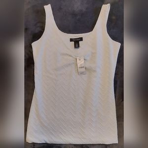 White House Black Market NWT Texured Tank Top